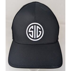 Sig Sauer‎ Max Michel Black Ball Cap Hat Flexfit Delta Vented Size Large / XL
